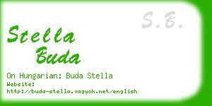 stella buda business card